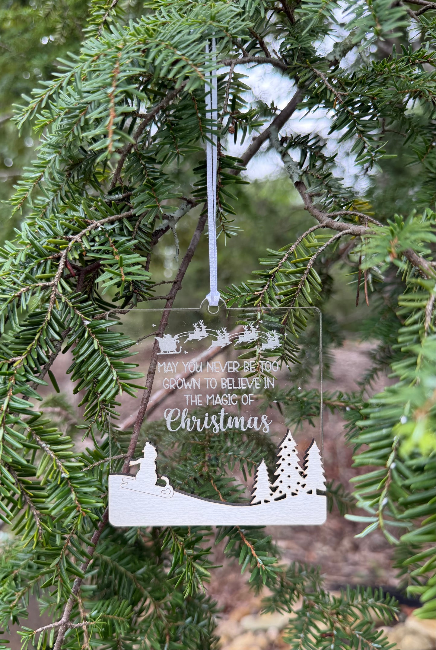 “The Magic of Christmas”, Snowman Sledding Ornament