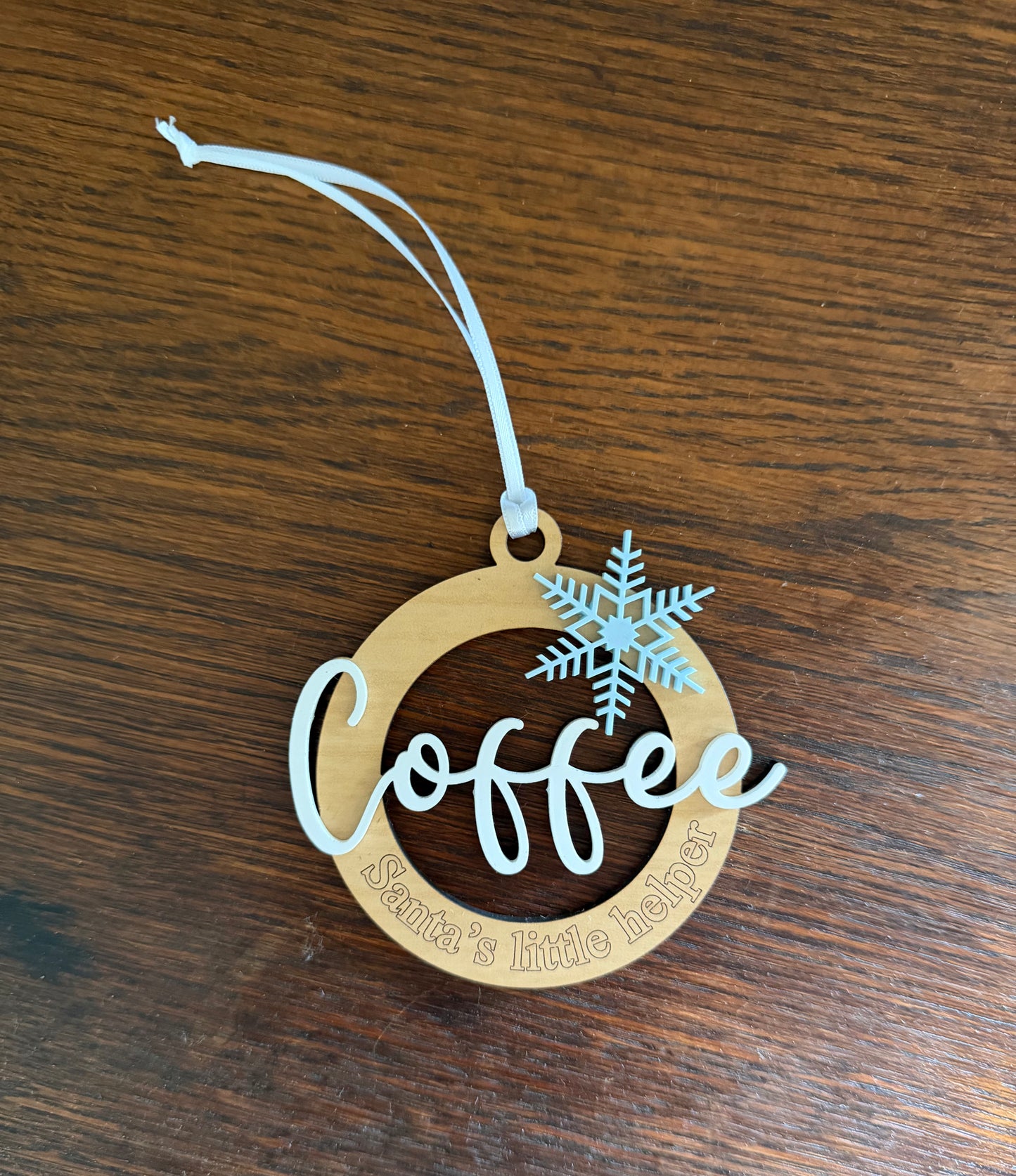 Coffee Ornament - “Santa’s Little Helper”