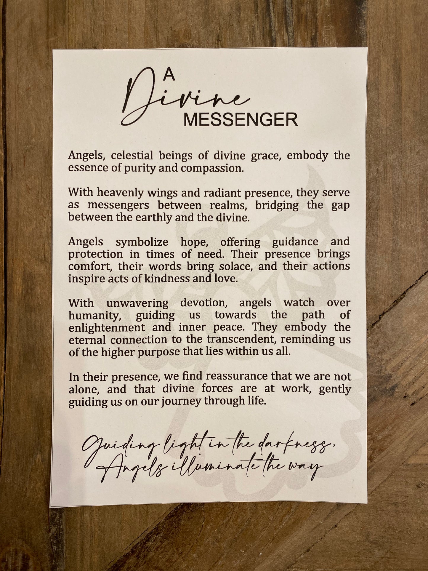 Angel Ornament - “A Divine Messenger”