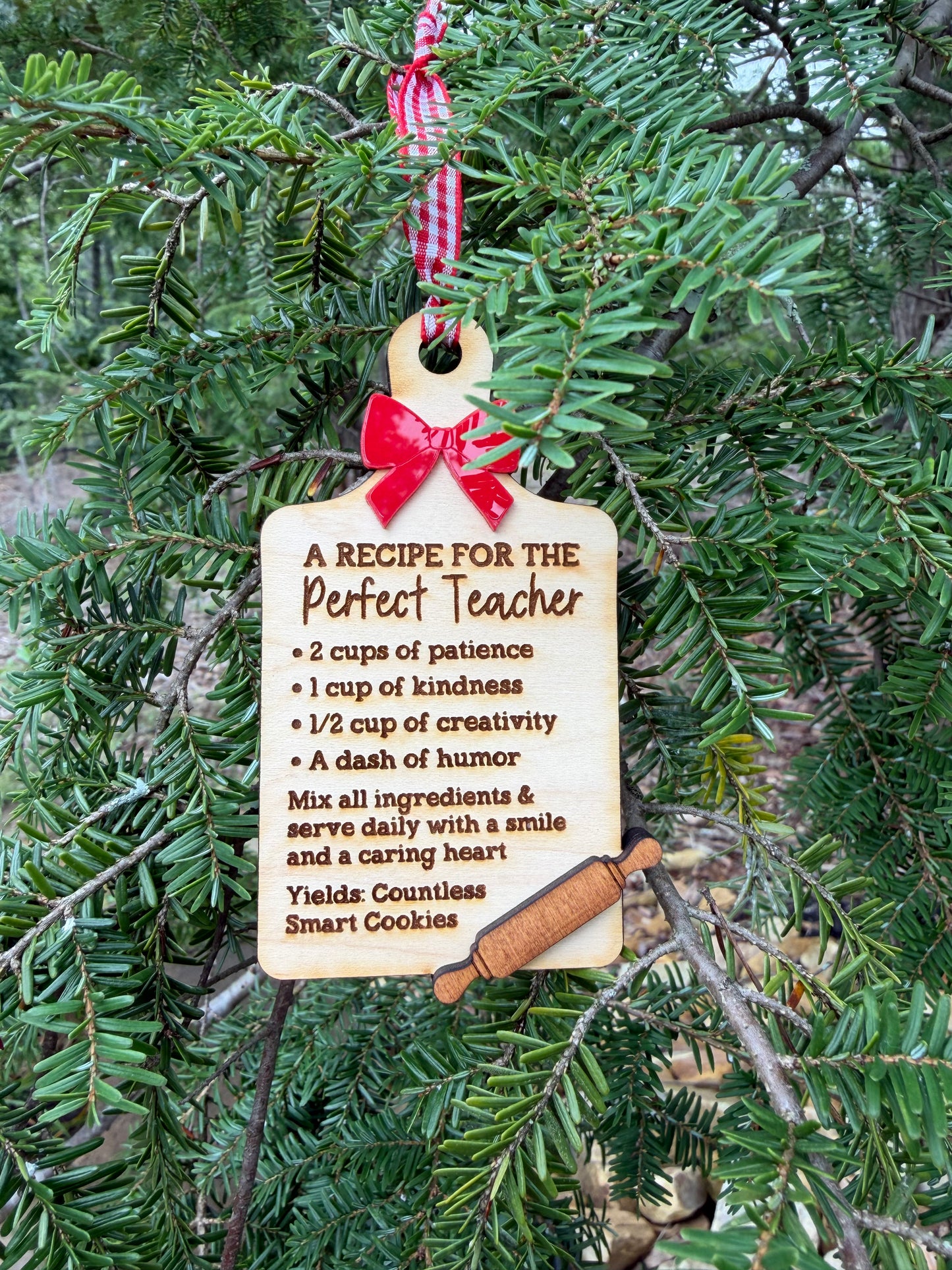 “A Recipe for the Perfect Teacher” Ornament