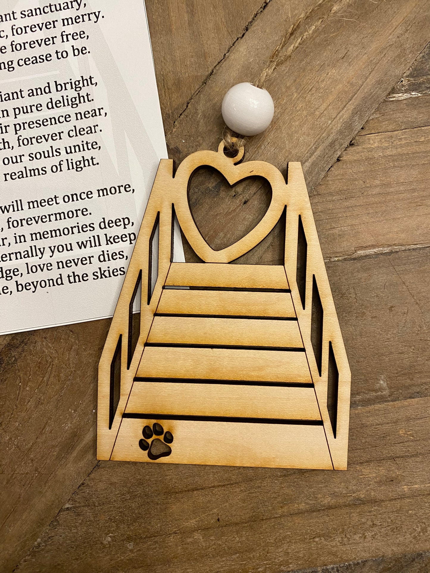 Rainbow Bridge Ornament - “See you at Rainbow Bridge”