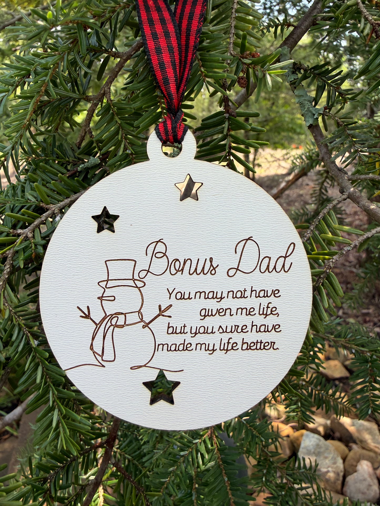 Family Member Ornament - Bonus Dad