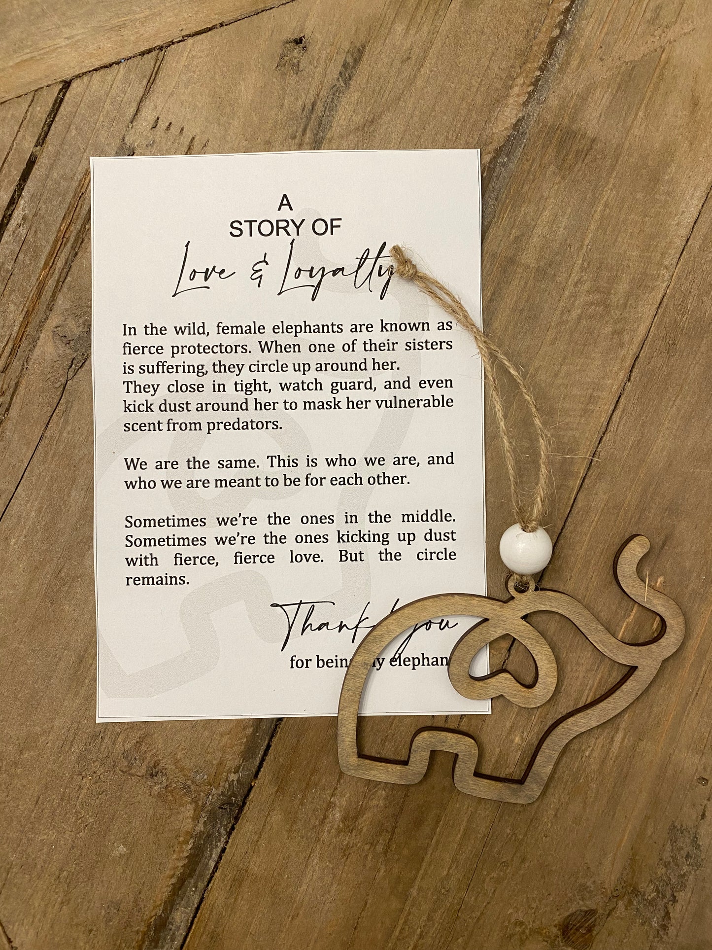 Elephant Ornament - “A story of Love & Loyalty”