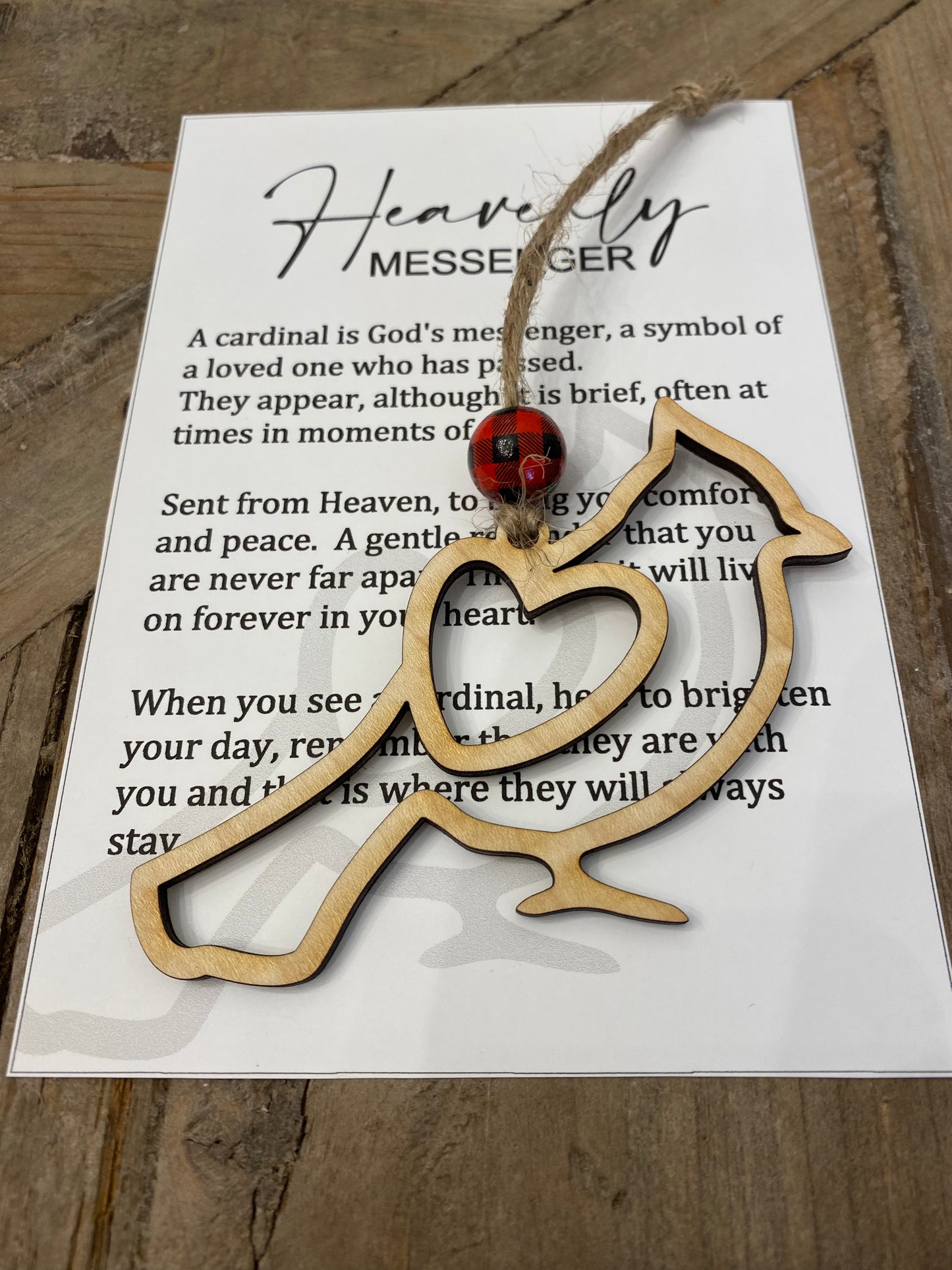 Cardinal Ornament - “Heavenly Messenger”