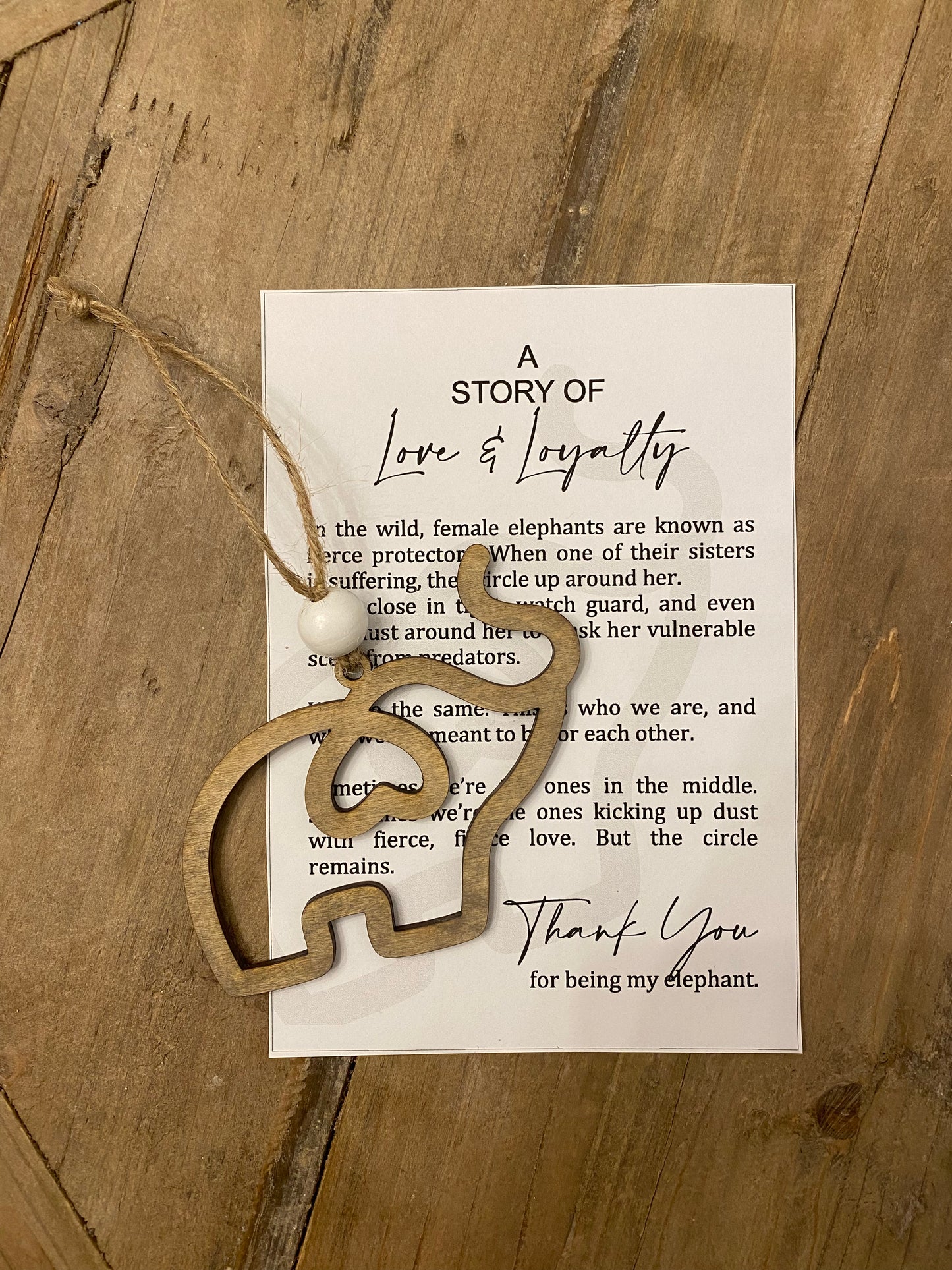 Elephant Ornament - “A story of Love & Loyalty”