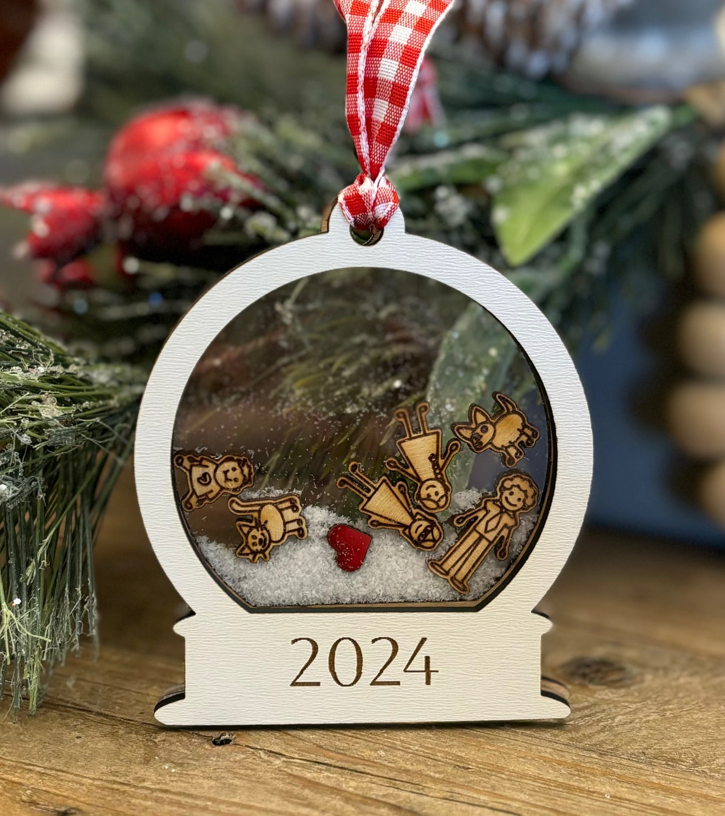 Snow Globe Shaker Ornament
