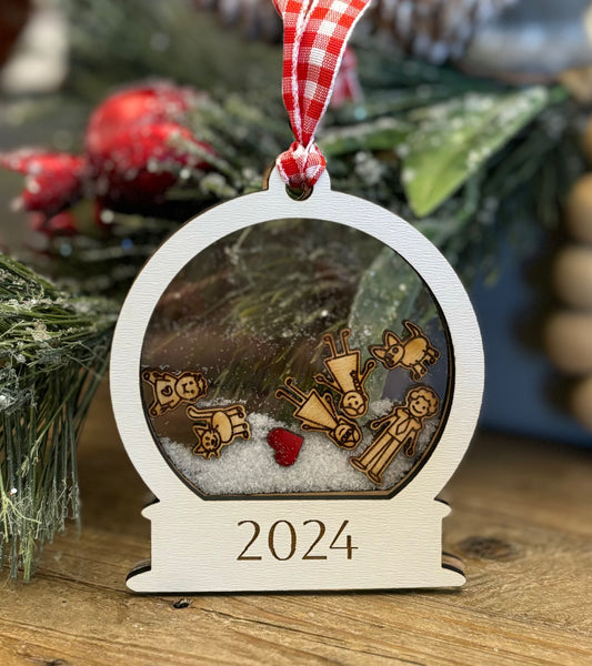 Snow Globe Shaker Ornament