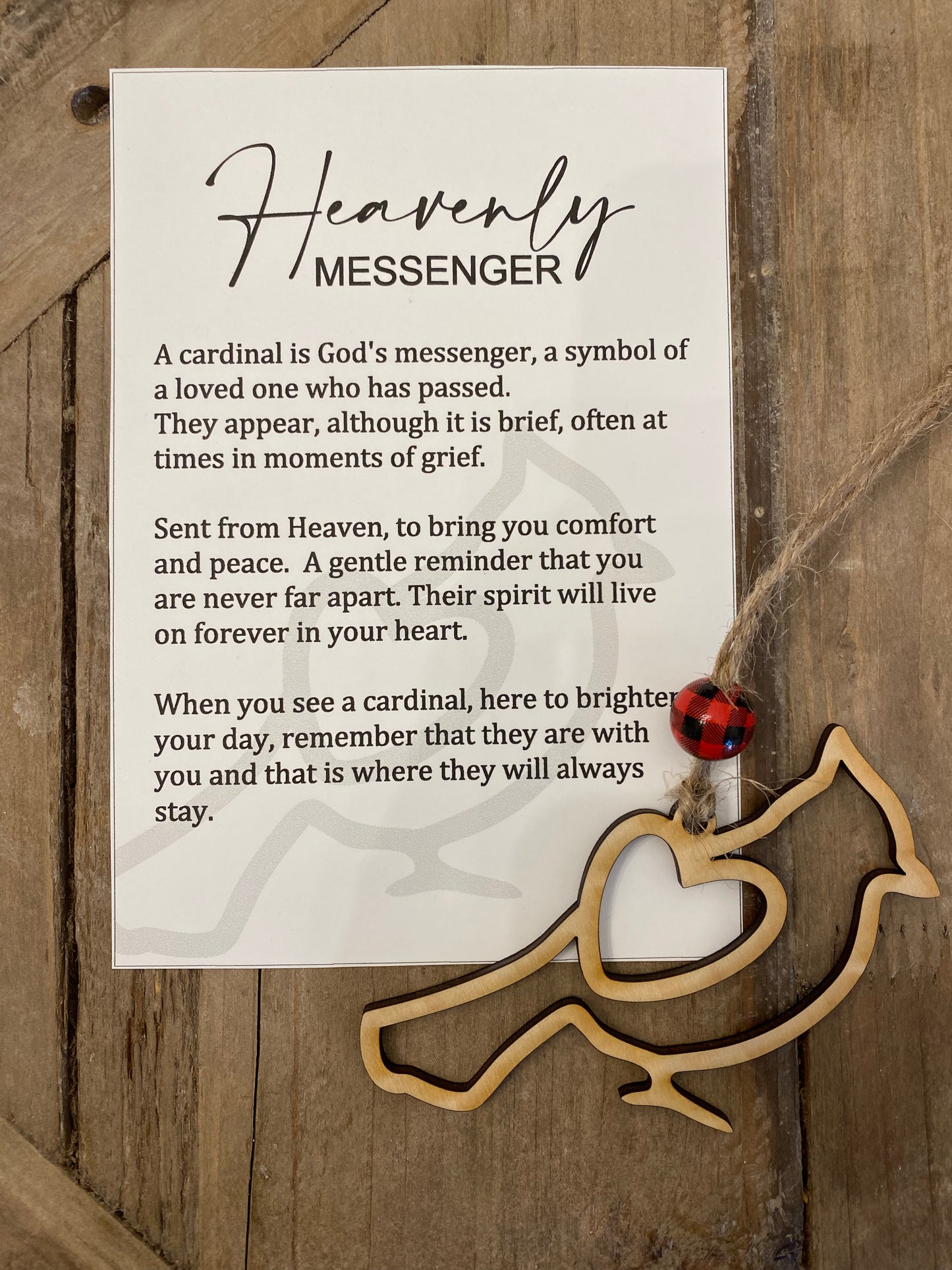Cardinal Ornament - “Heavenly Messenger”