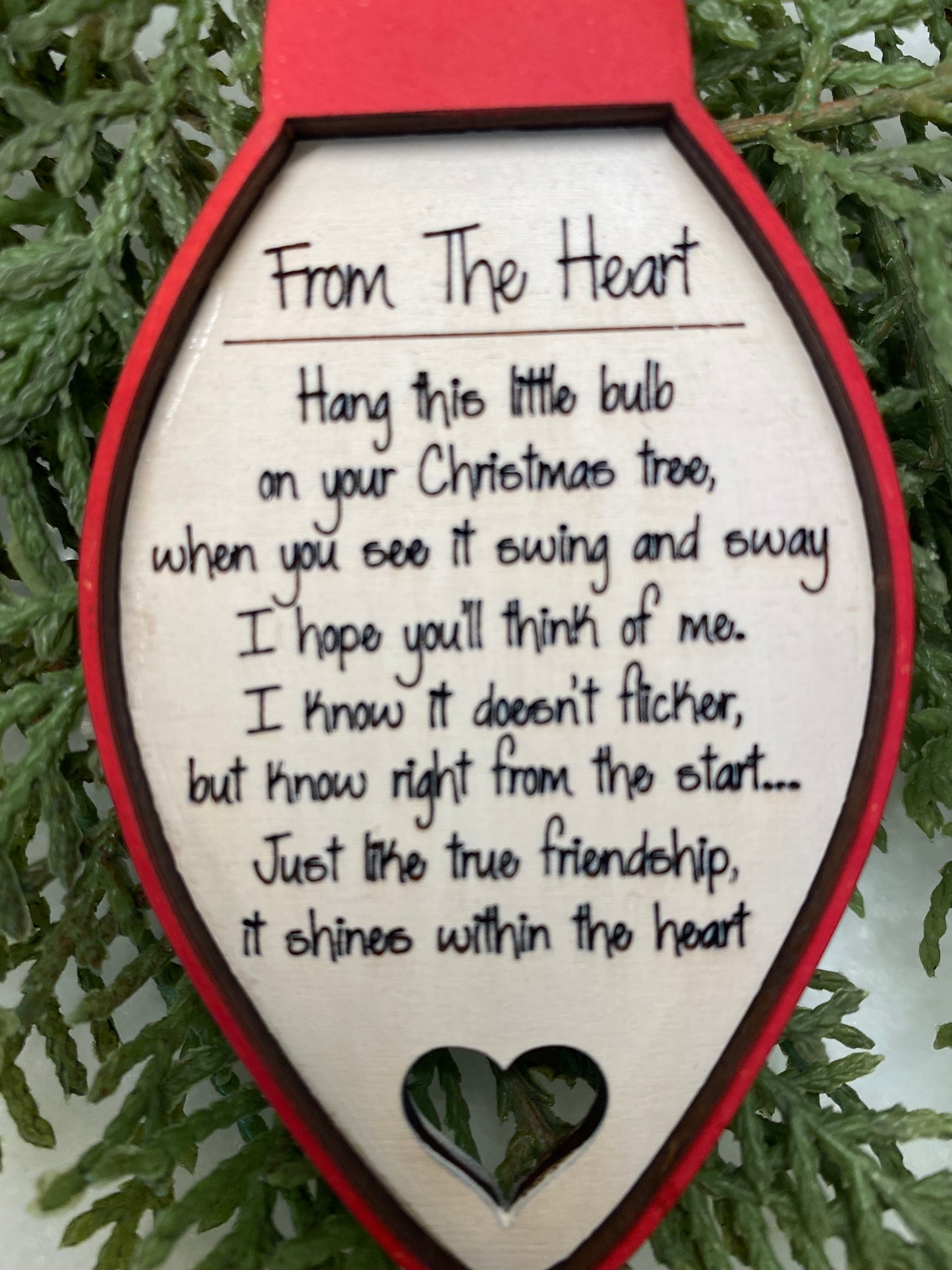 Friendship Christmas Ornament